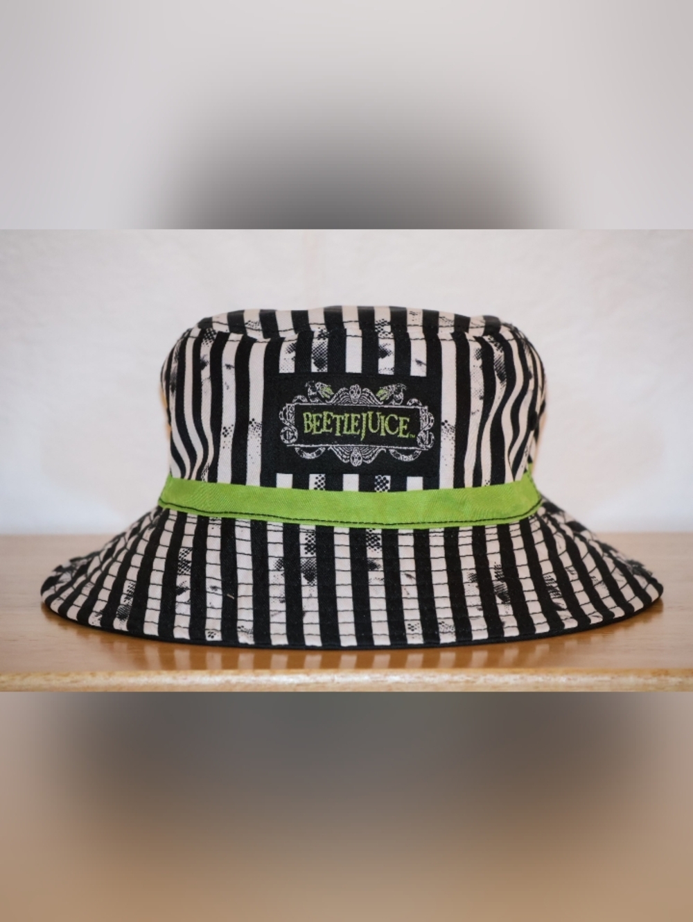 Universal Studios Halloween Horror Nights 2021 Beetlejuice Reversible Bucket Hat